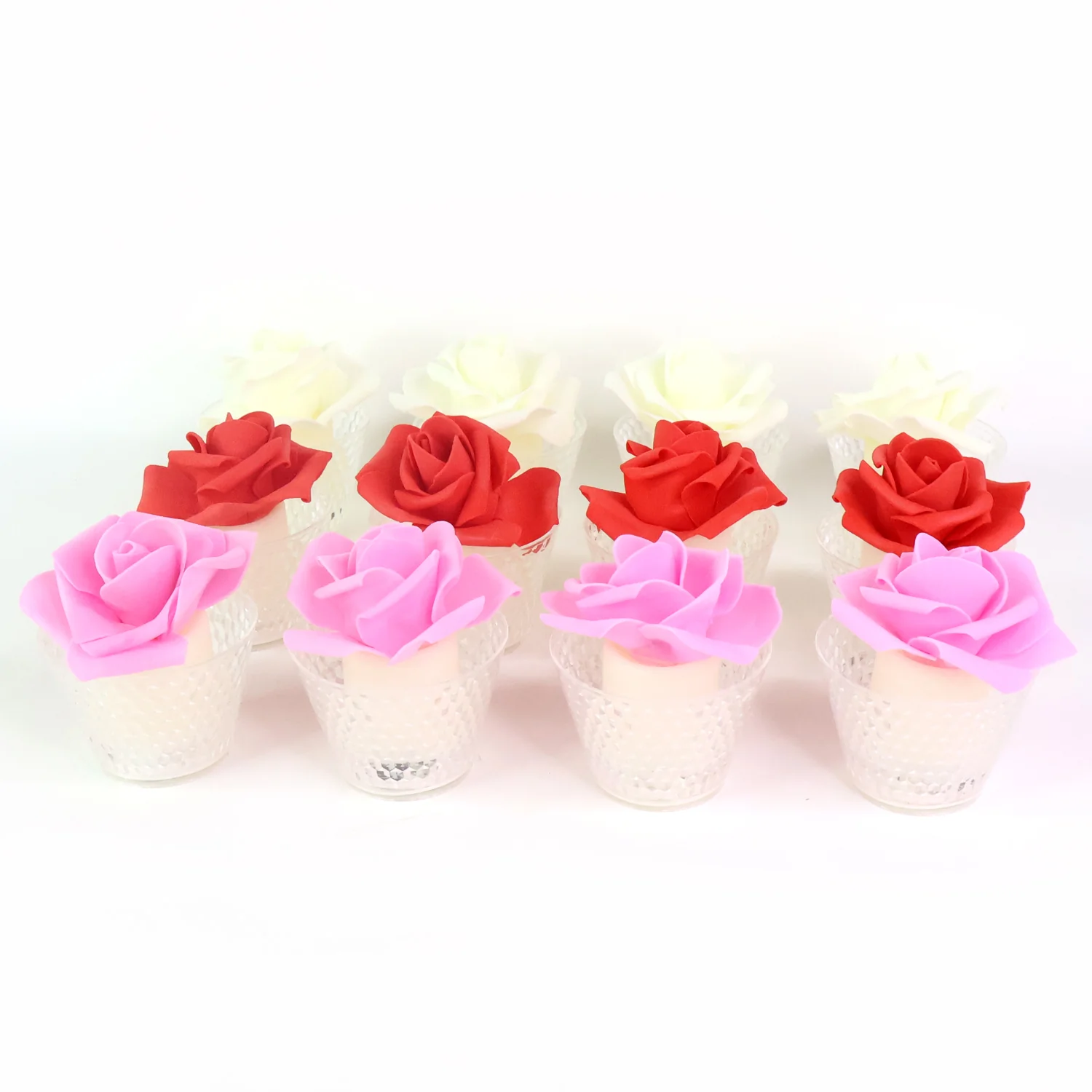 Rose Shaped Decorative Flameless LED Candles (12 Pc) - Image 5