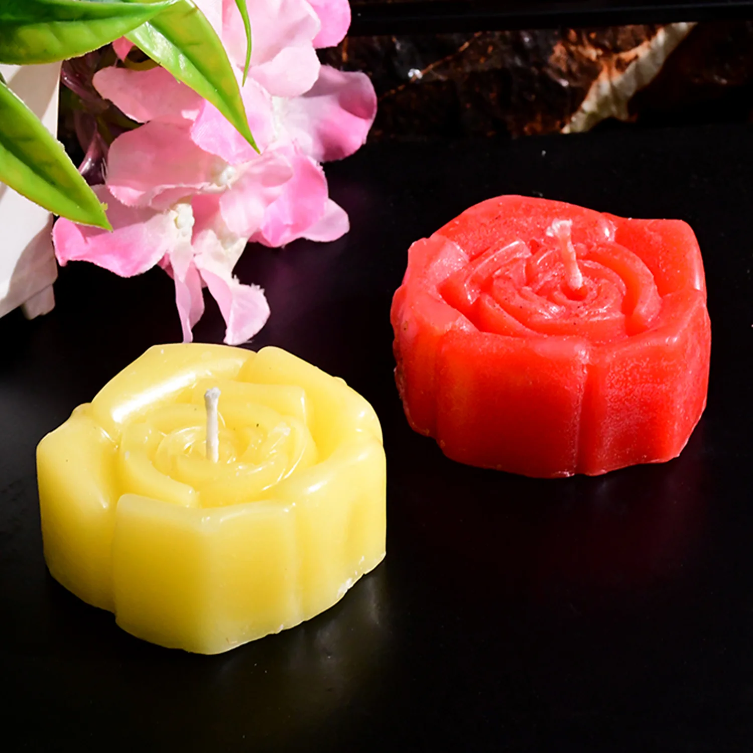 Rose Shaped Wax Candle Set (6 Pc) - Image 7