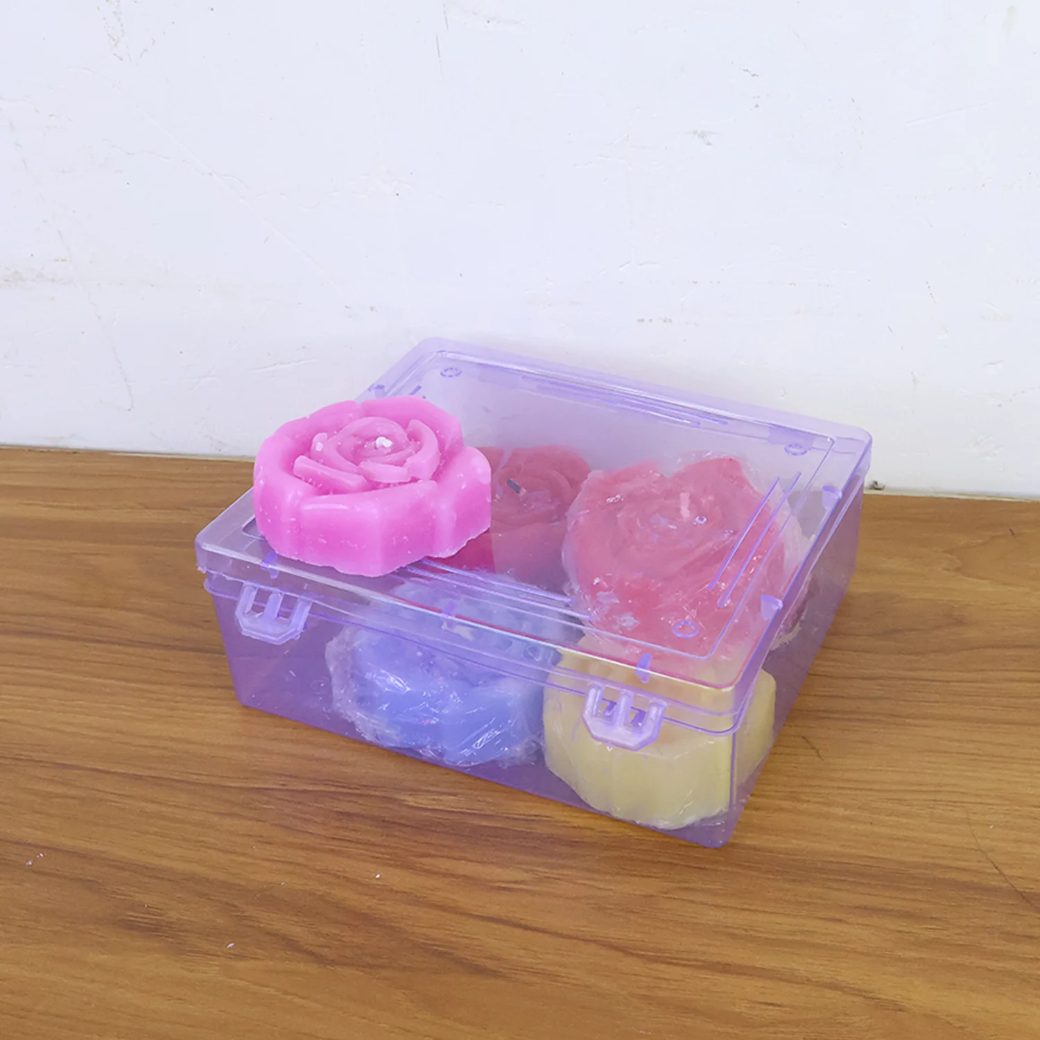 Rose Shaped Wax Candle Set (6 Pc) - Image 8