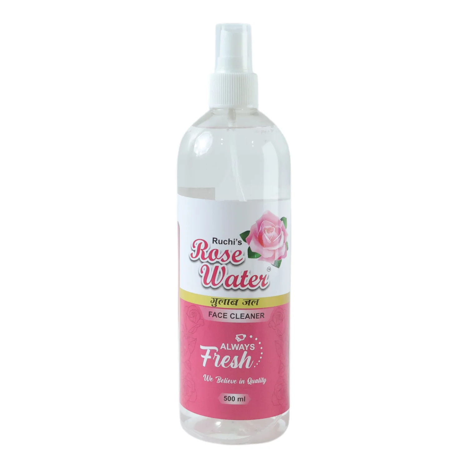 Rose Water Face Cleanser Spray Bottle (1 Pc, 500 ML) - Image 4