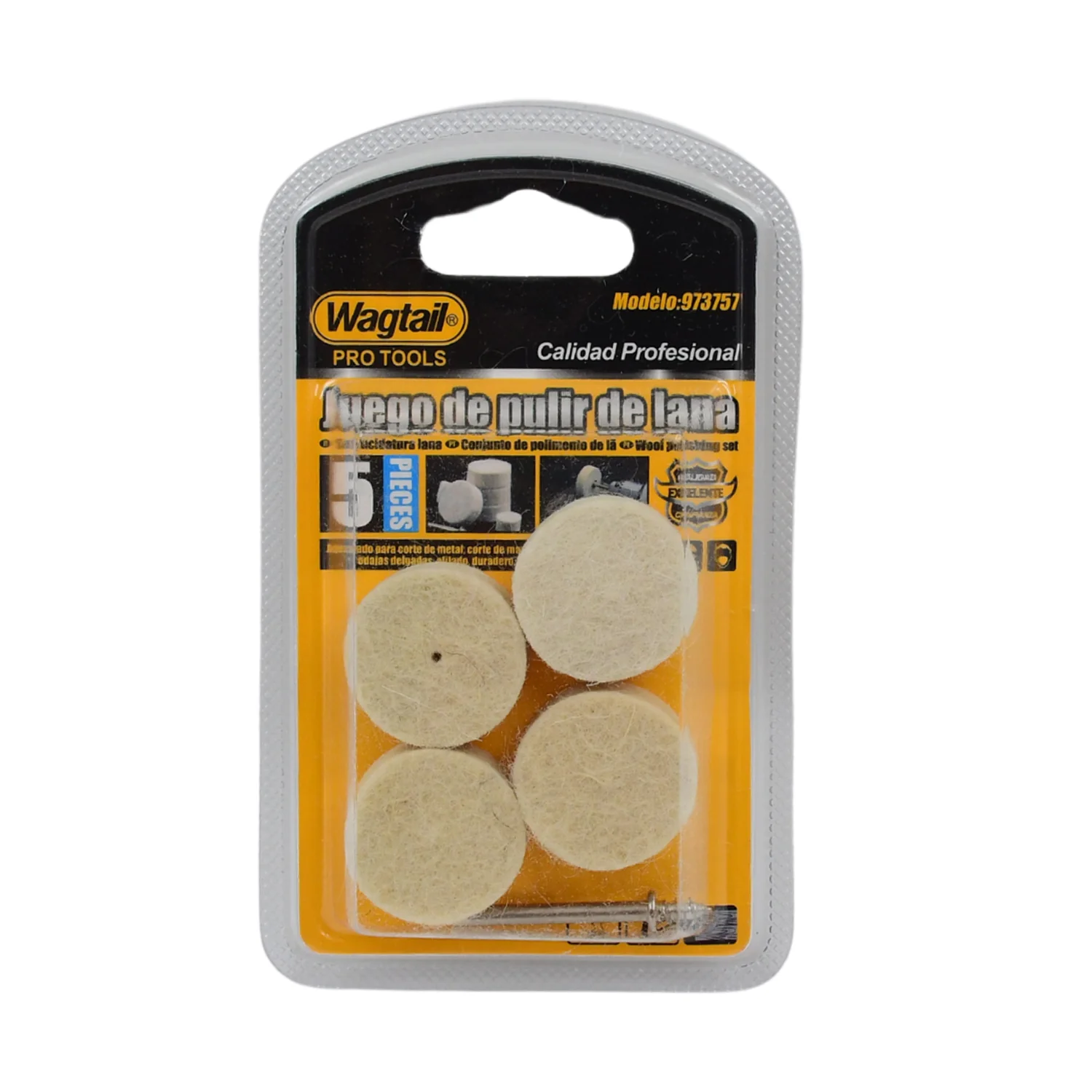 Rotary Tool Accessory Wool Felt Polishing Pad Felt (4 Pcs Set) - Image 5