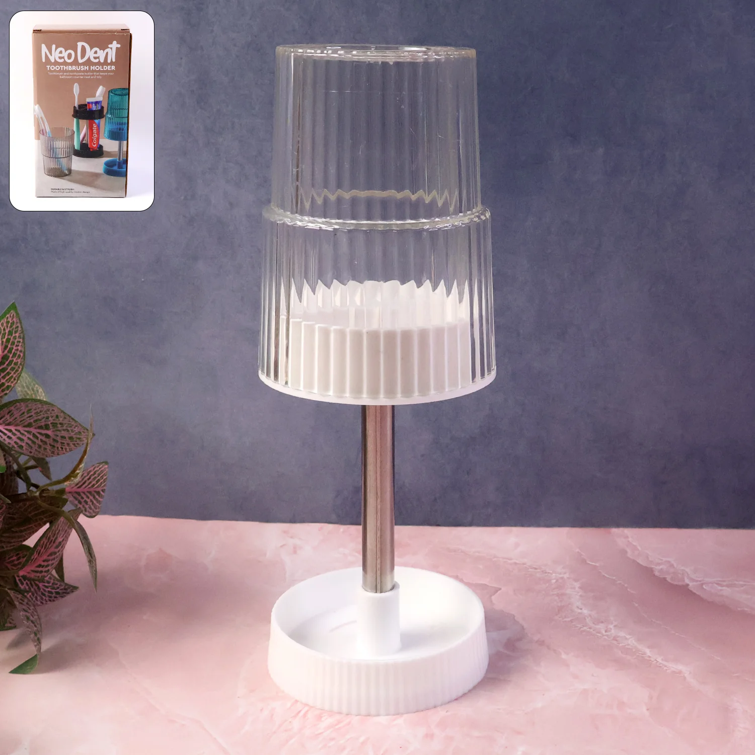 Rotating Bathroom Toothbrush Holder Stand (1 Pc) - Image 3