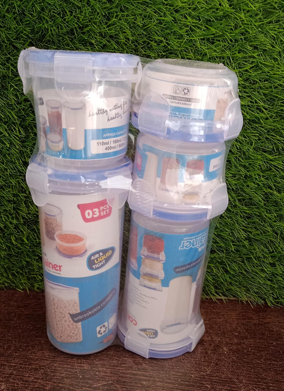 Plastic Liquid Round Airtight Food Storage Container with Leak Proof Locking Lid - Image 8