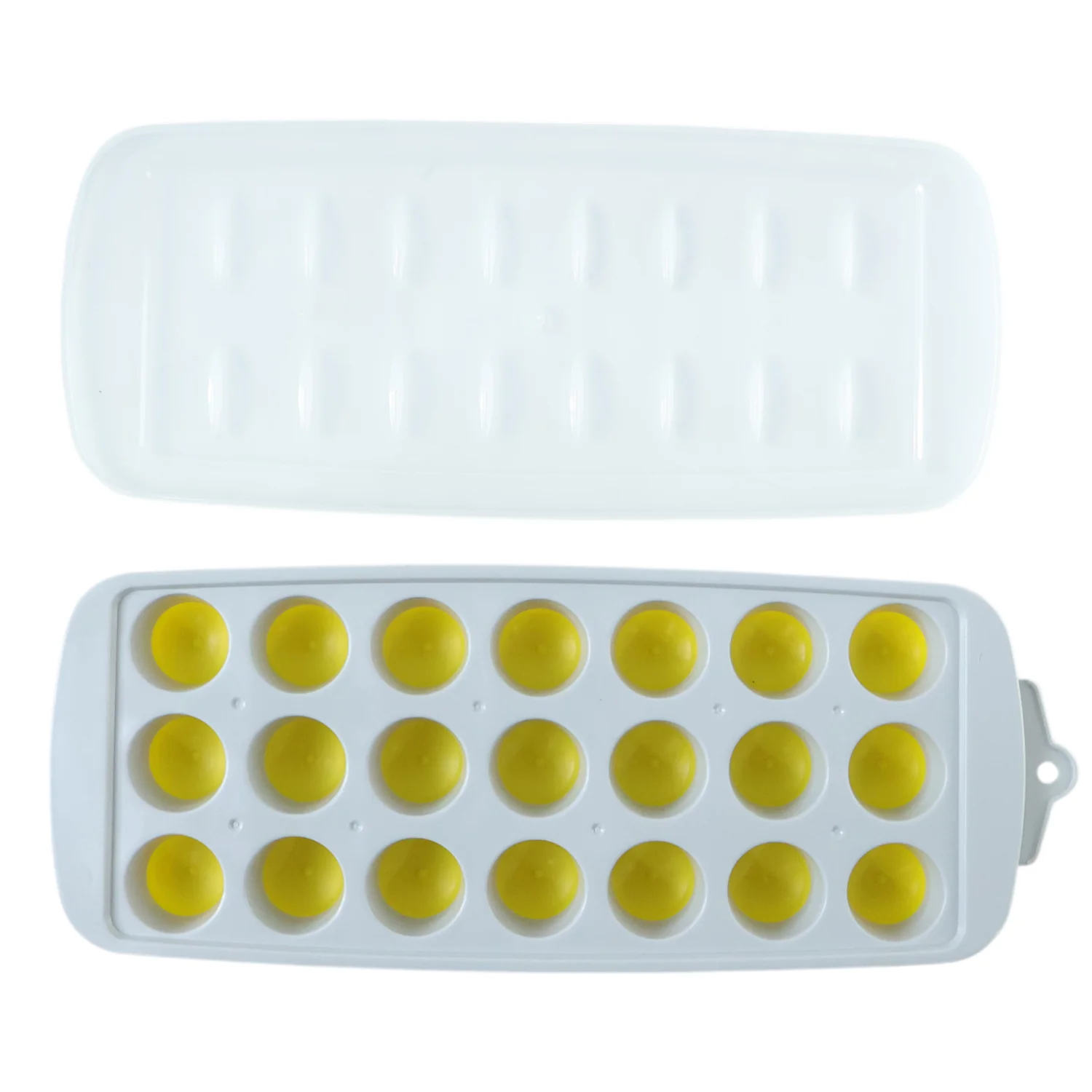 Round Ball Ice Cube Tray with Lid 21 Grid Ice Mold Tray (1 Pc) - Image 4