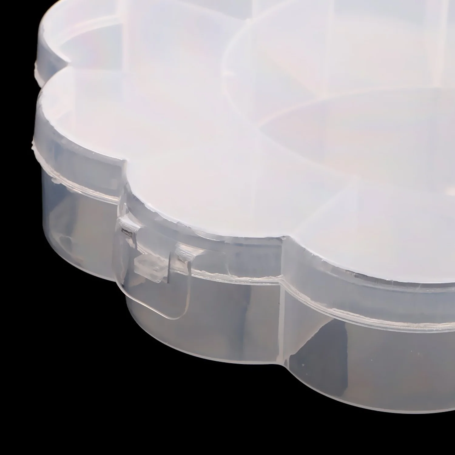 Round Compartment Plastic Storage Box (1 Pc) - Image 3