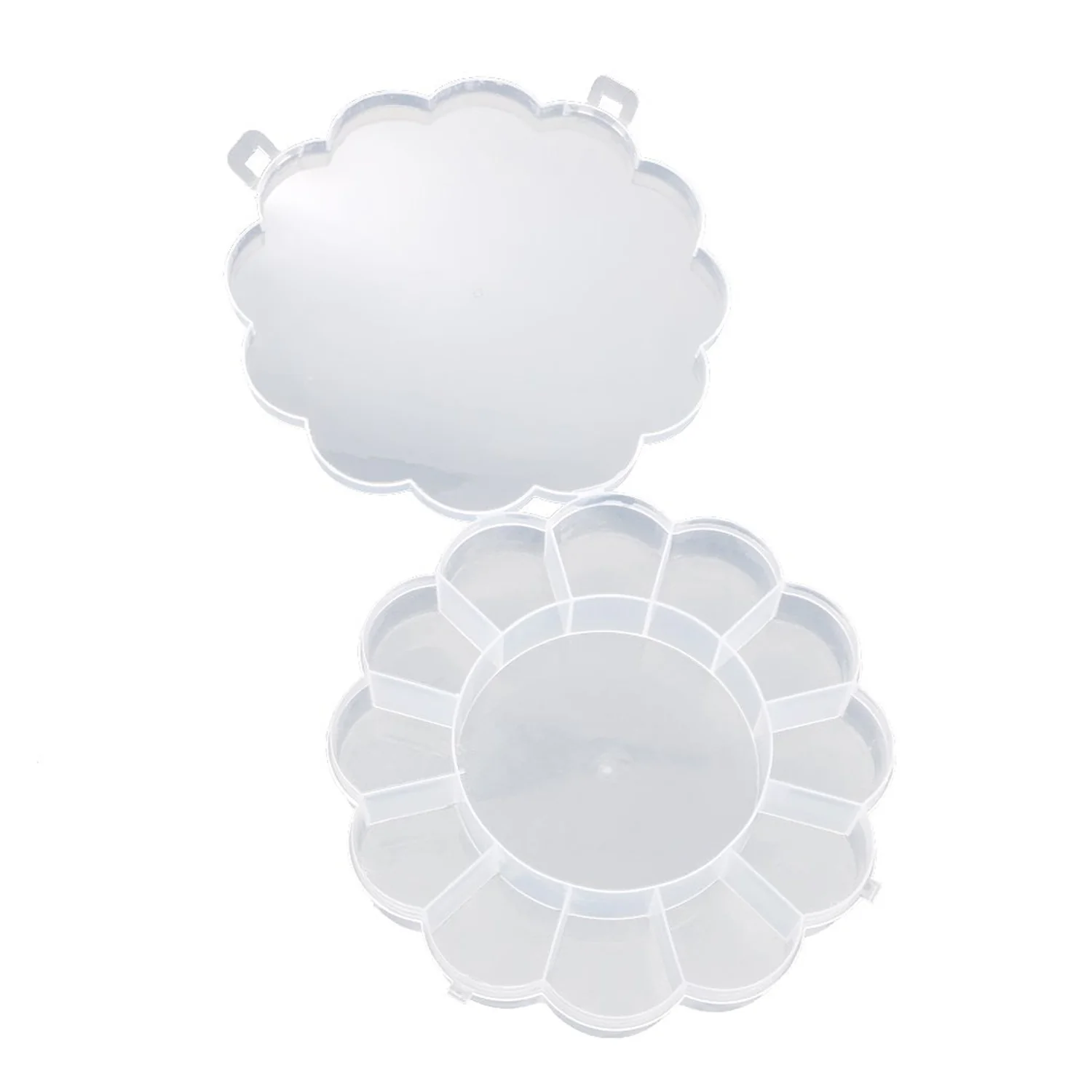 Round Compartment Plastic Storage Box (1 Pc) - Image 5