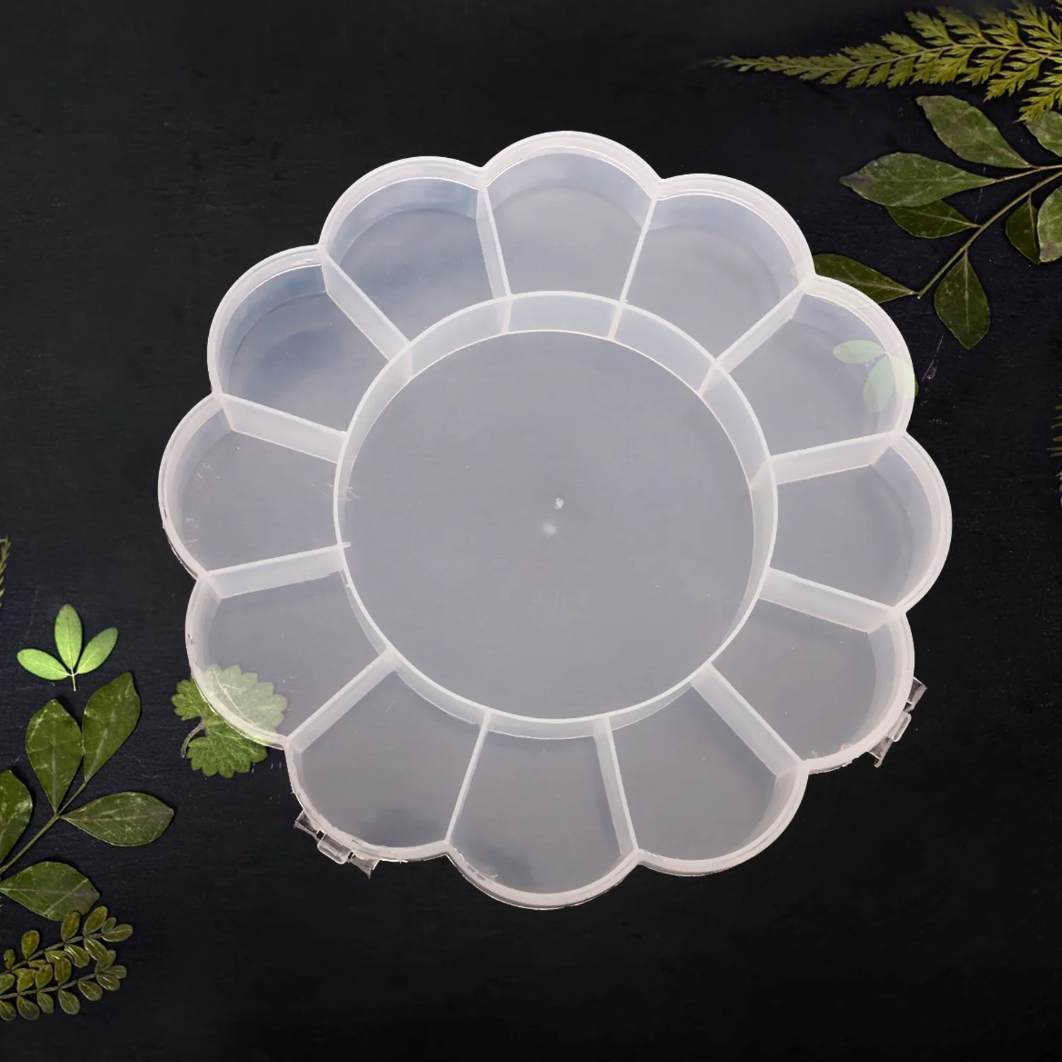 Round Compartment Plastic Storage Box (1 Pc) - Image 7