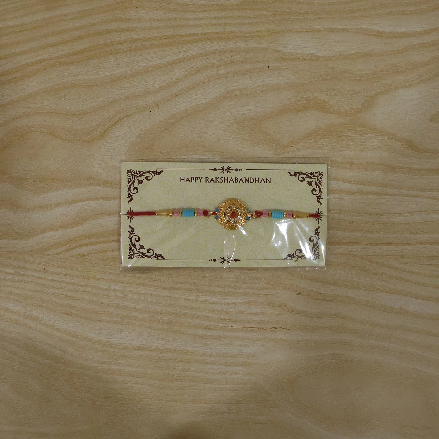 Round Diamond Designer Rakhi - Image 7