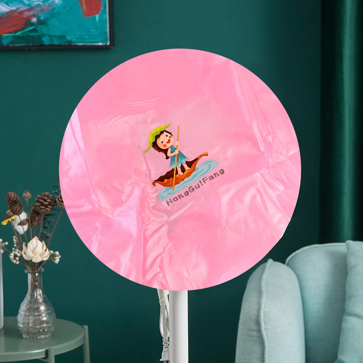 Round Dust Proof Elastic fan Cover (1 Pc / Mix Design) - Image 6