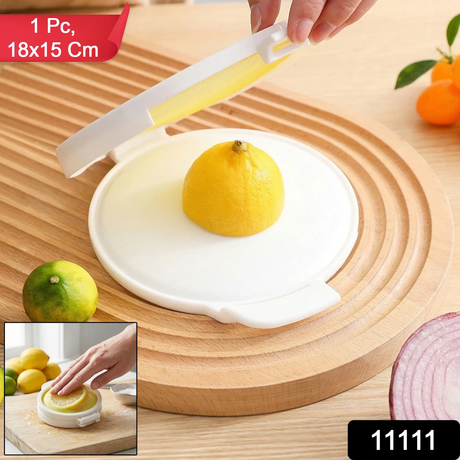 Round Food Saver Storage Container with Lid (1 Pc, 18 x 15 Cm) - Image 2
