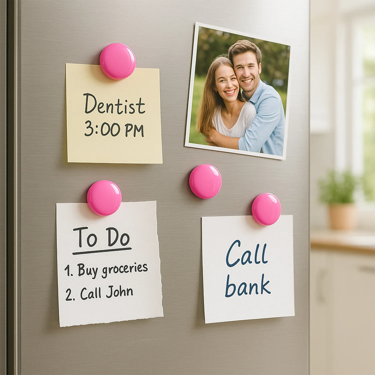 Round Fridge Magnets - (4 Pc / Set) - Image 3