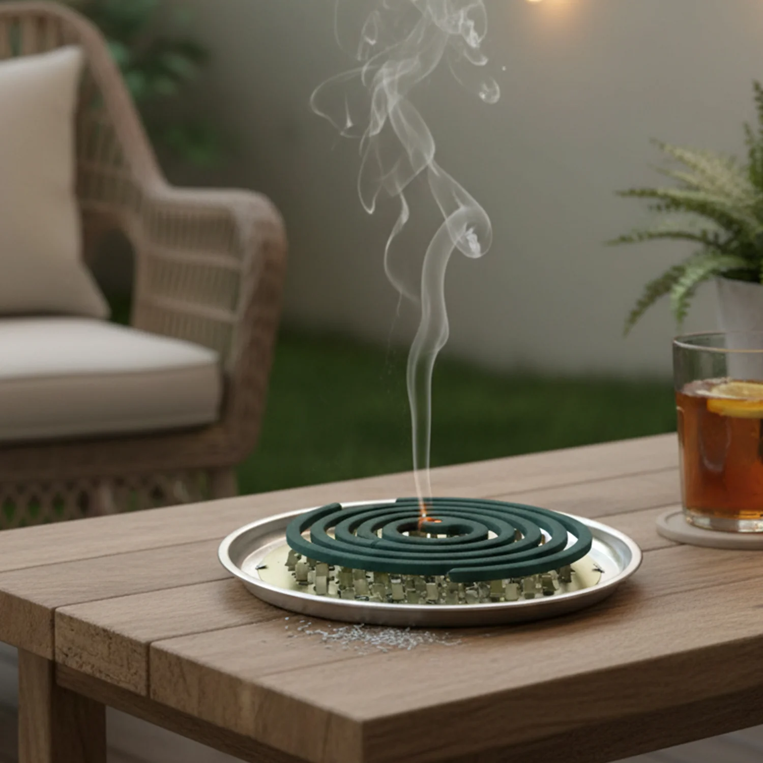 Round Metal Mosquito Coil Stand (1 Pc) - Image 4
