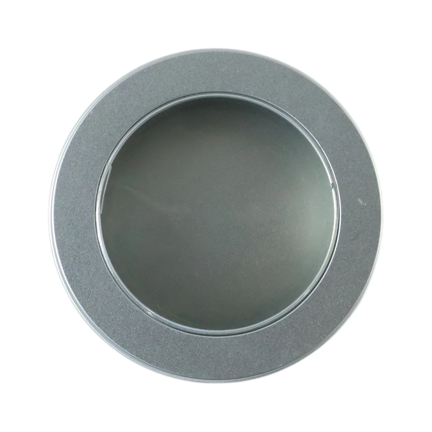 Round Metal Storage Tin Box with Transparent Window Lid (1 Pc, 9.5 x 9.5 Cm) - Image 4