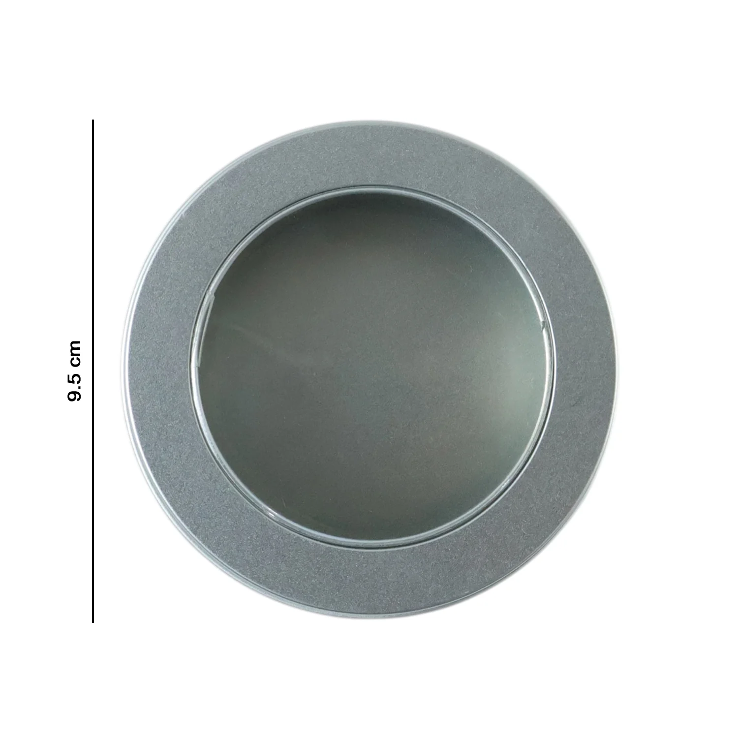 Round Metal Storage Tin Box with Transparent Window Lid (1 Pc, 9.5 x 9.5 Cm) - Image 6