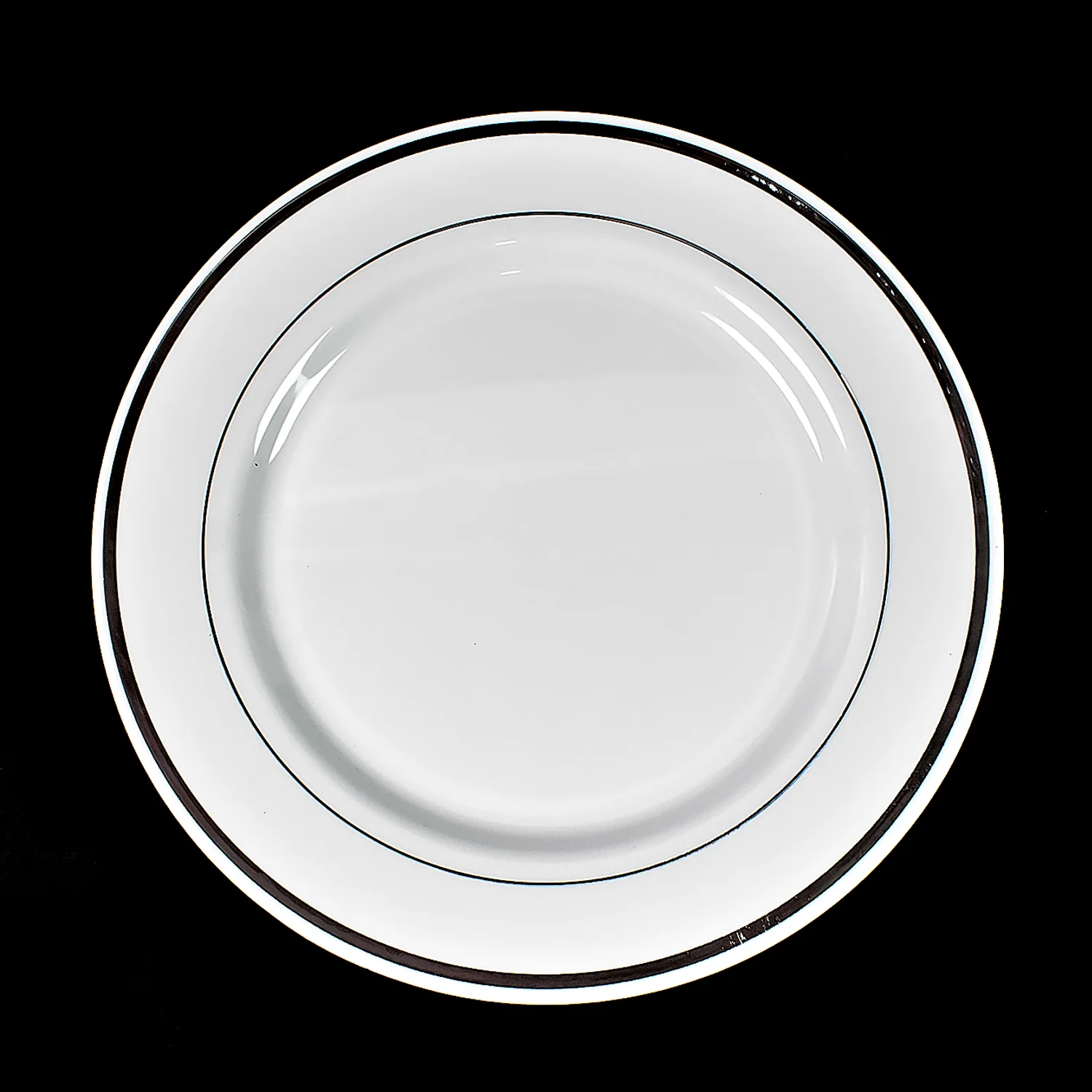 Round Plastic Dinner Plates Wedding Birthday Party Tableware Supplies (6 Pcs Set) - Image 3