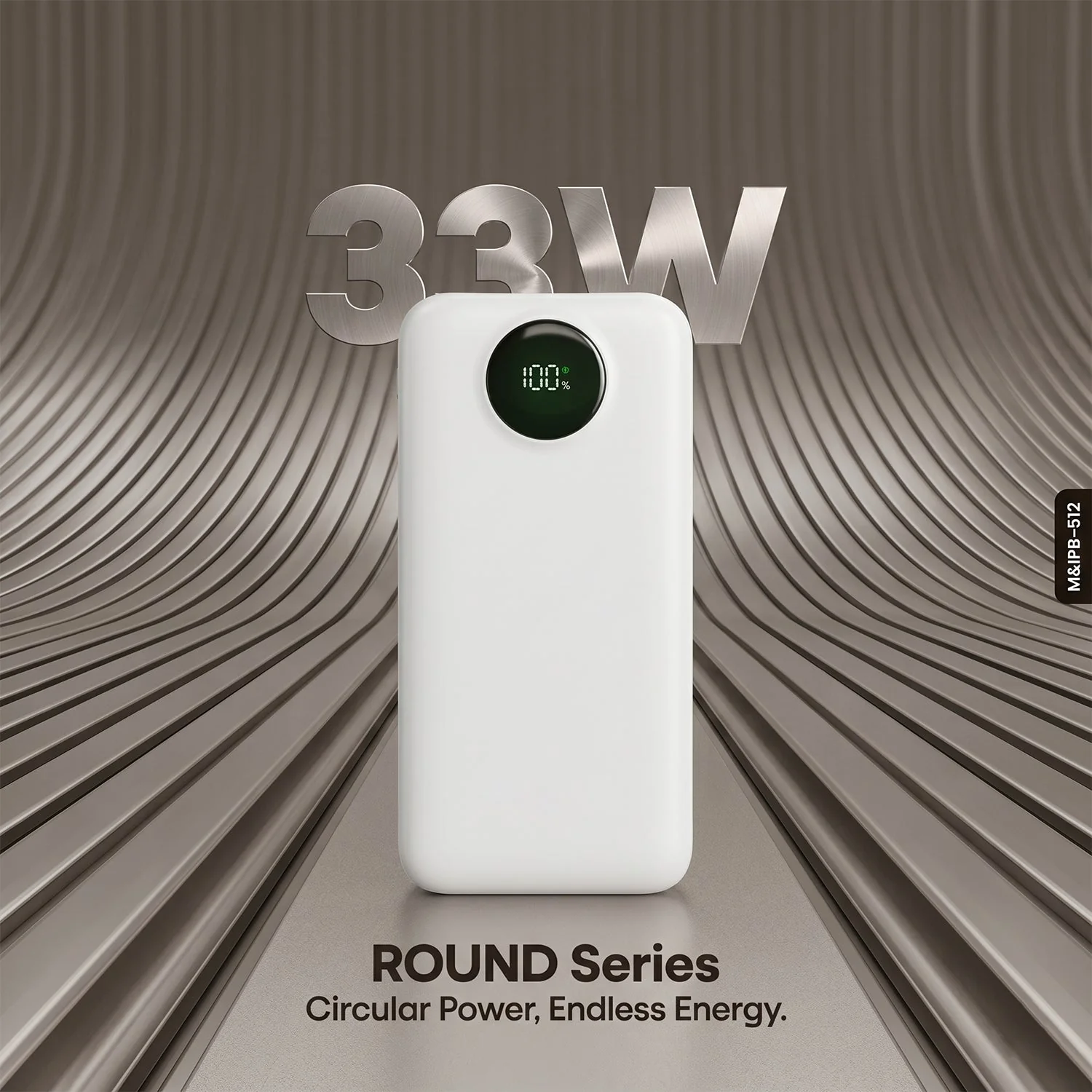 Round Series 10000mAh Super Fast Charging Power Bank, Powerbank (1 Pc, 33W) - Image 3