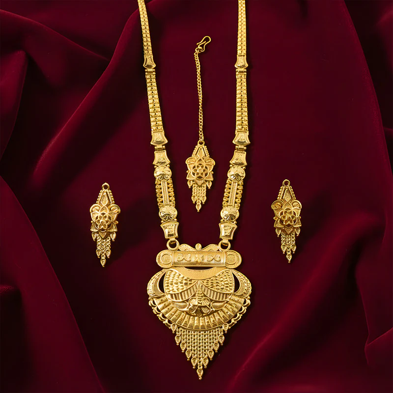 Royal Antique Heritage Necklace Set Temple-Inspired Pendant for Festive & Wedding Looks - Image 2