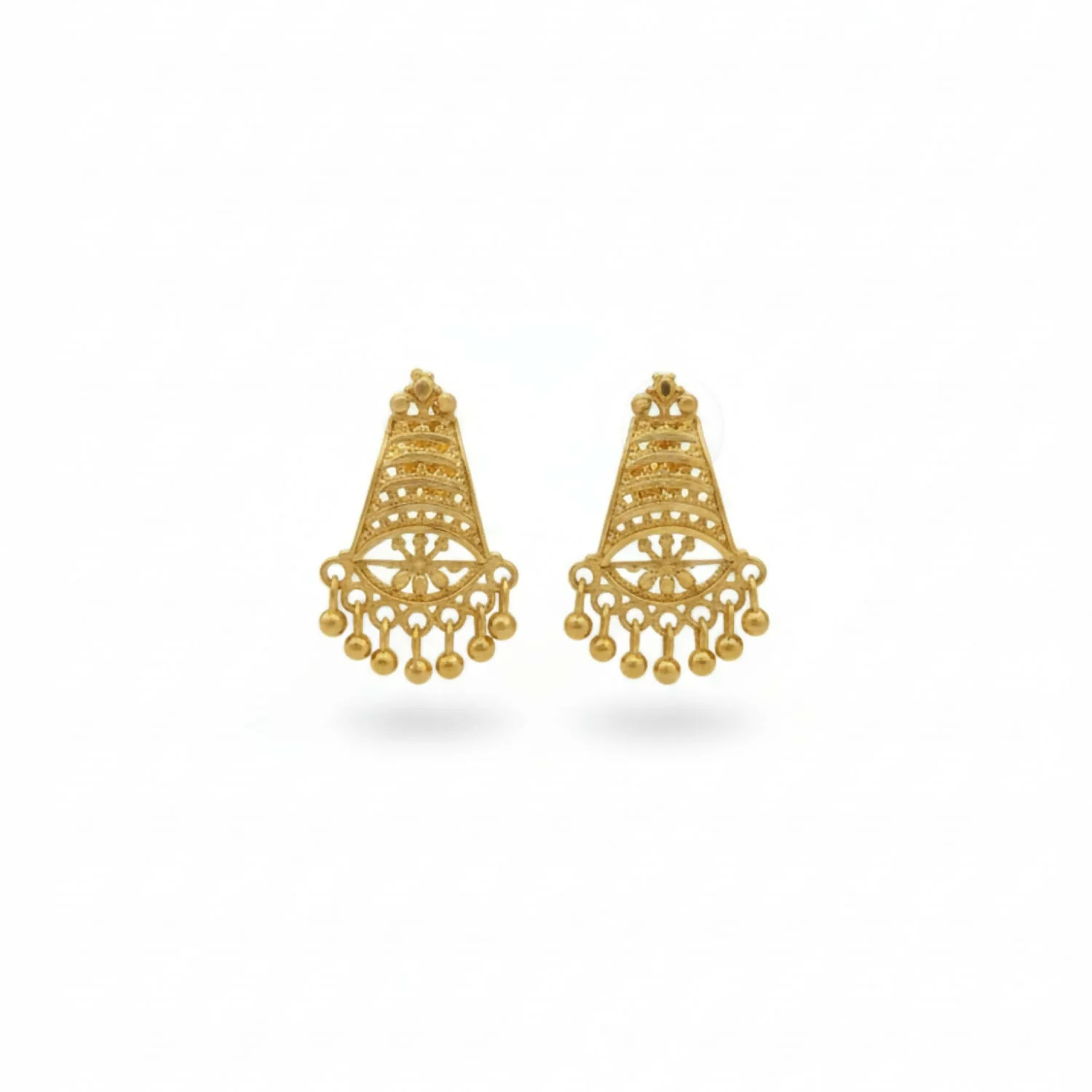 Royal Ethnic Gold Plated Jhumka | Fancy & Stylish Earrings - Image 4