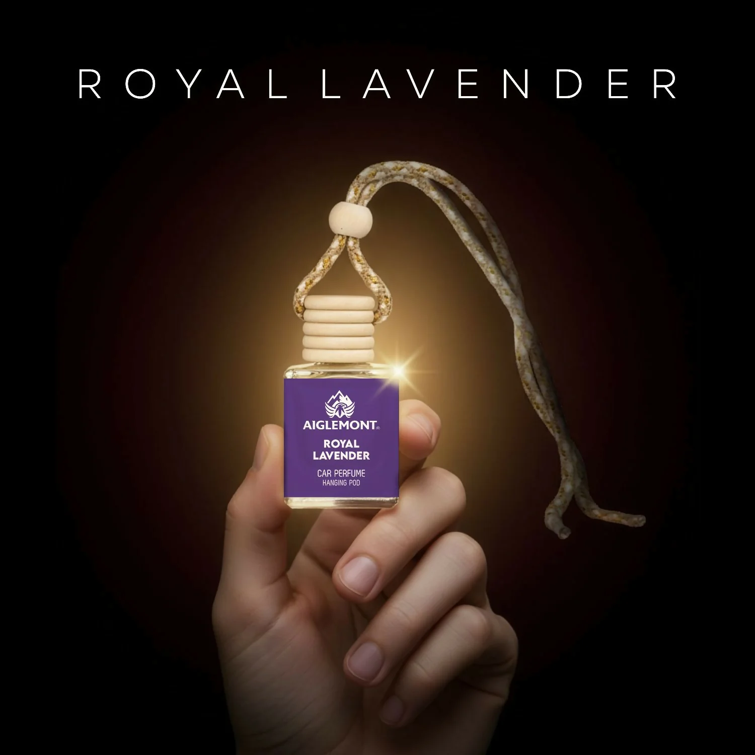 Royal Lavender Car Perfume Hanging Pod Long Lasting Air Freshener Premium (10ml) - Image 3