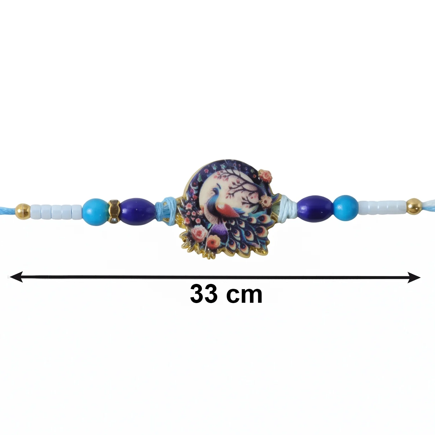 Royal Mughal Peacock Designer Rakhi - Image 6