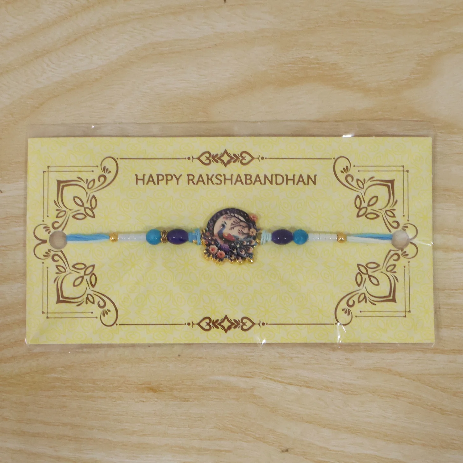 Royal Mughal Peacock Designer Rakhi - Image 7