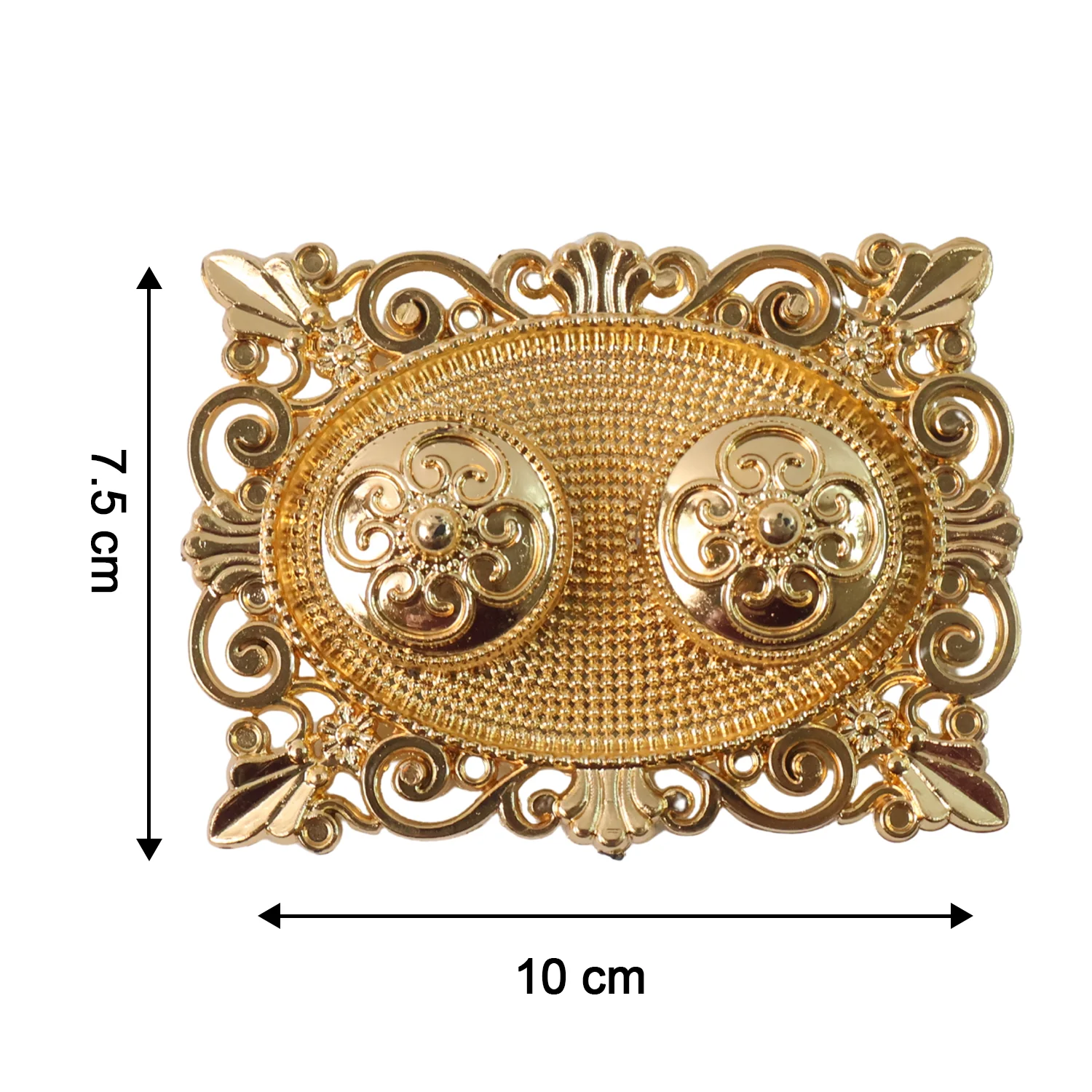 Royal Ornate Oval Pooja Thali - (1 Pc) - Image 4