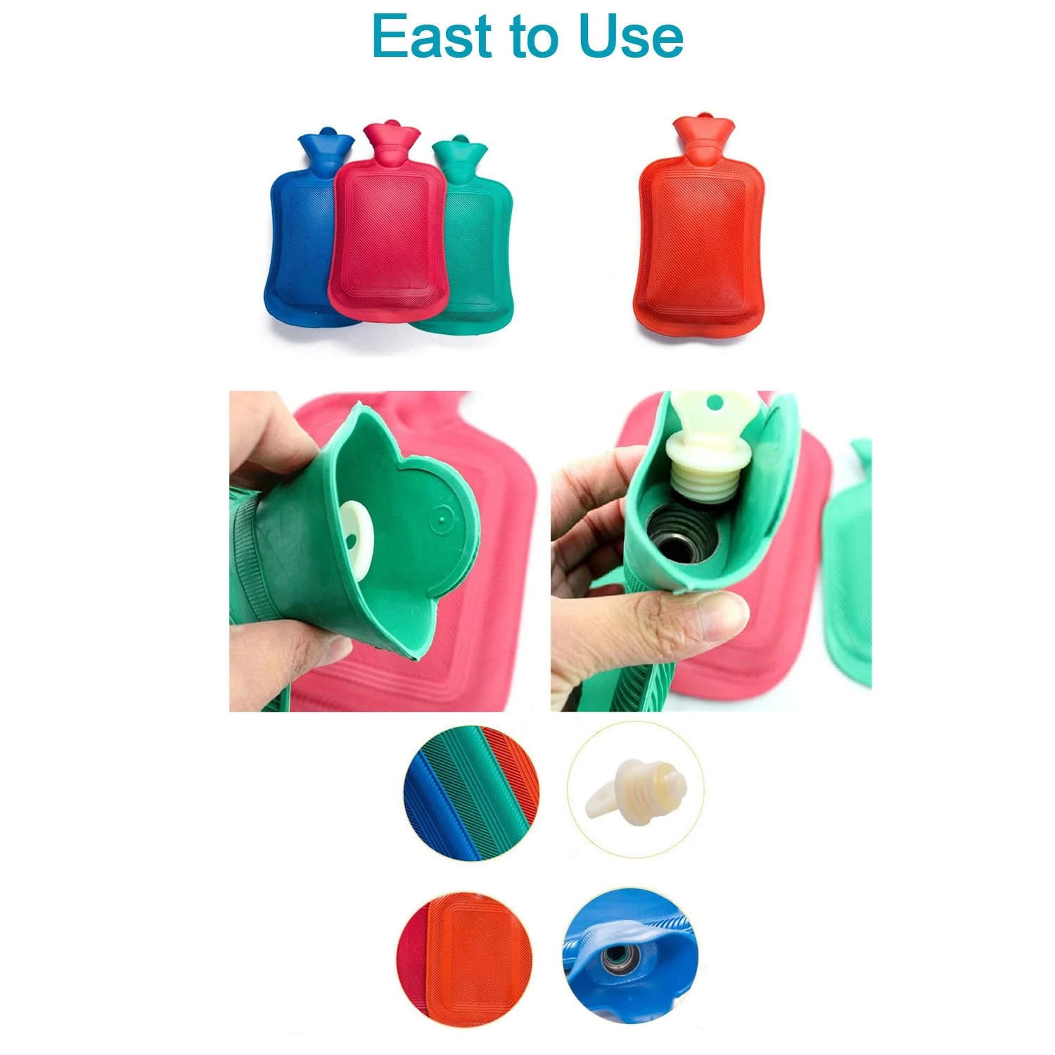 Rubber Hot Water Heating Bag for Pain Relief(Medium) (Copy) - Image 5