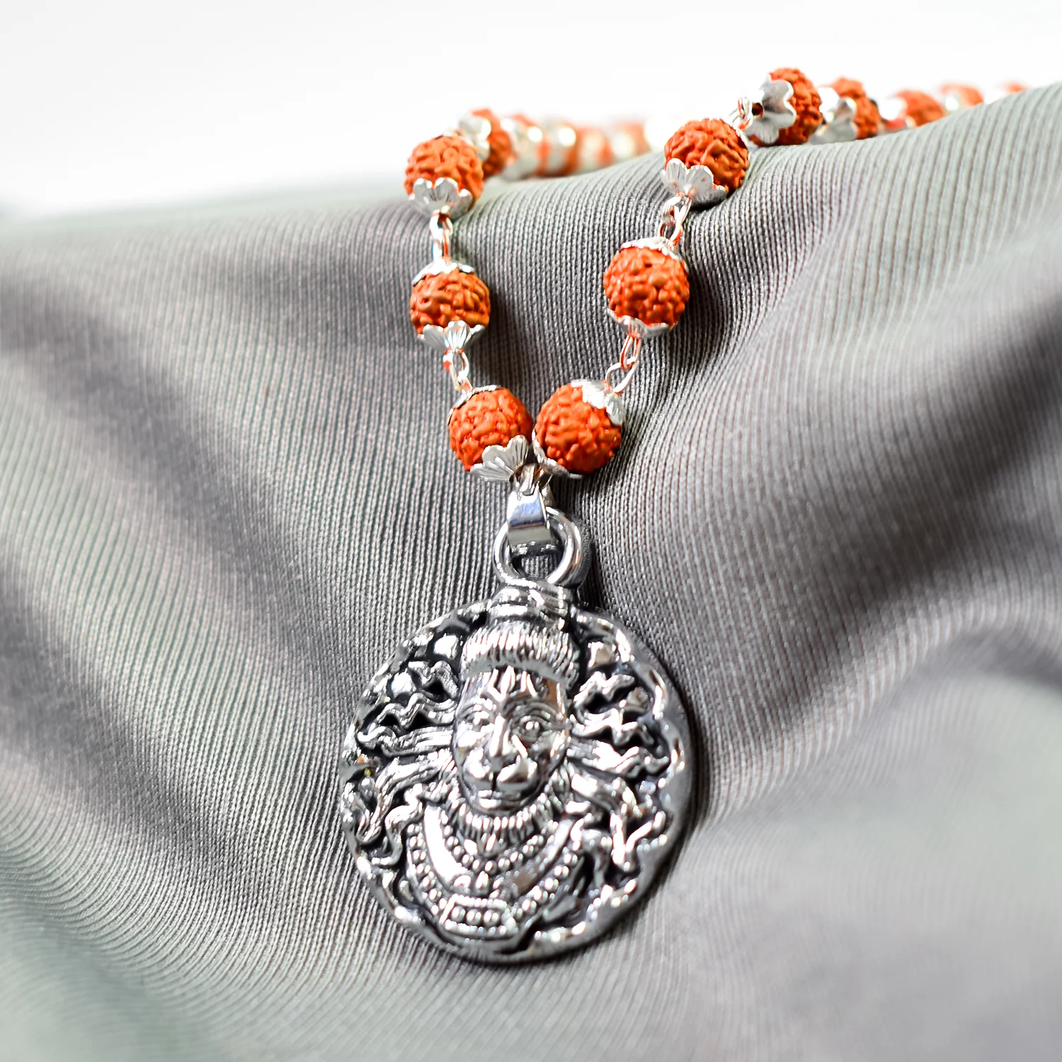 Rudraksha & Hanumanji Pedal Chain A Divine Connection - Image 3