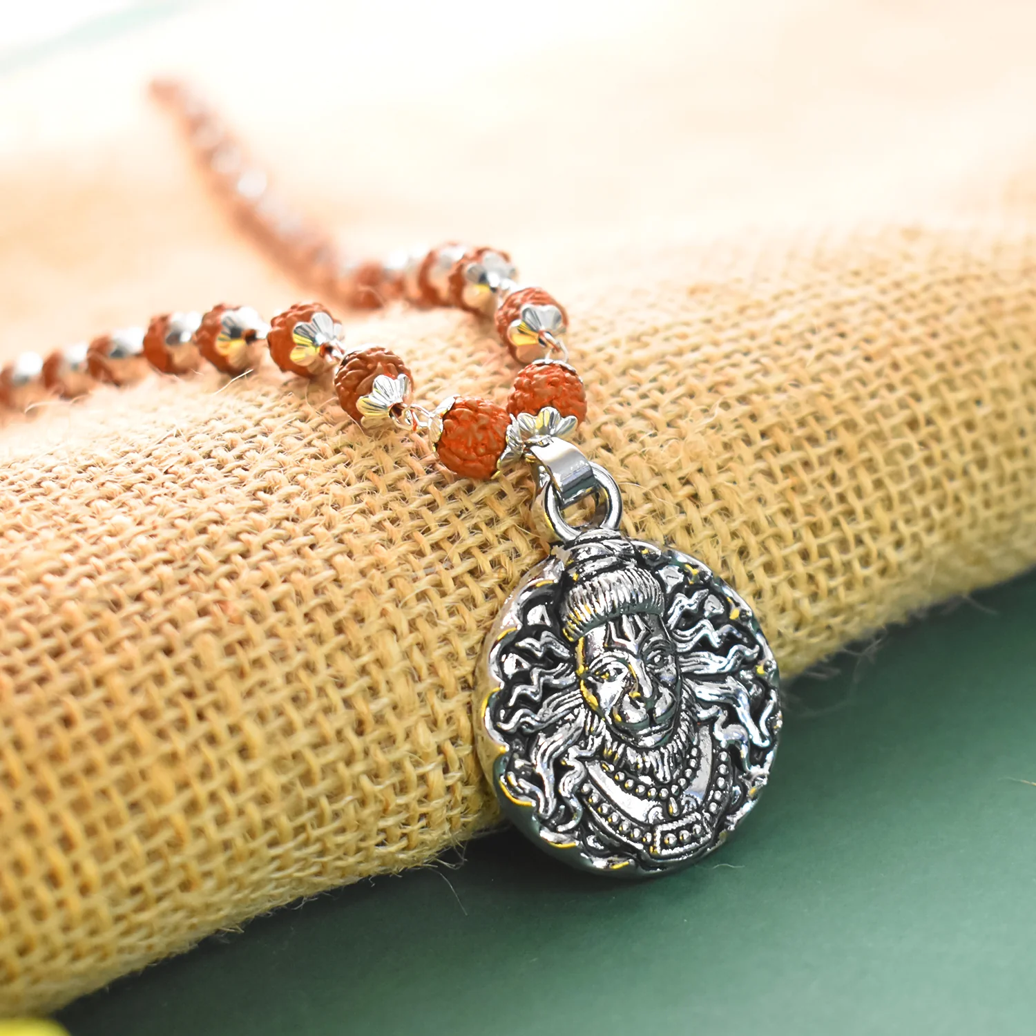 Rudraksha & Hanumanji Pedal Chain A Divine Connection - Image 4