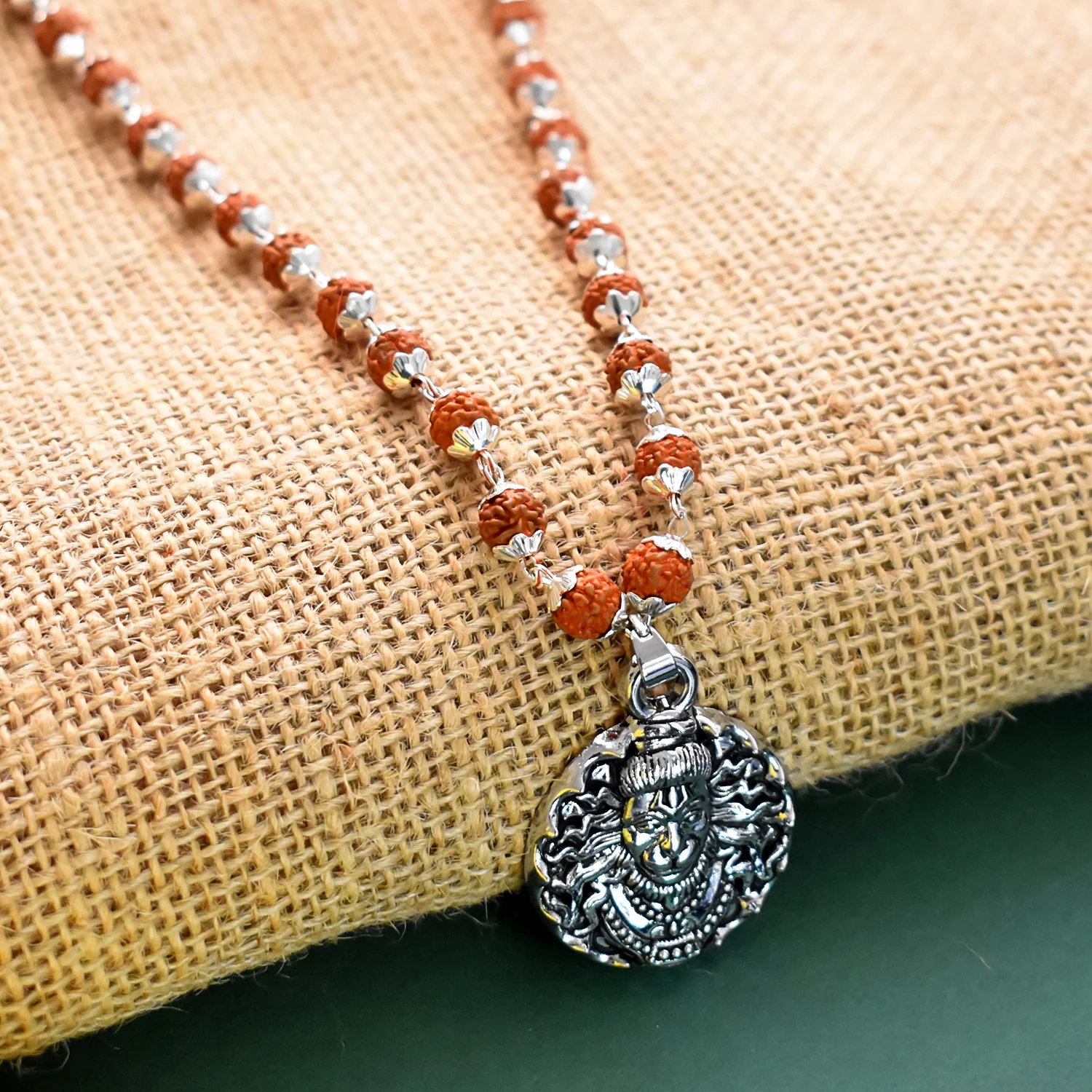 Rudraksha & Hanumanji Pedal Chain A Divine Connection - Image 5
