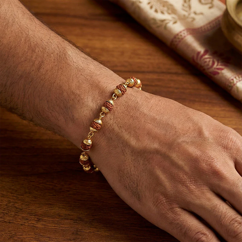 Rudraksha Bead Bracelet for Spiritual Daily Wear - Image 4