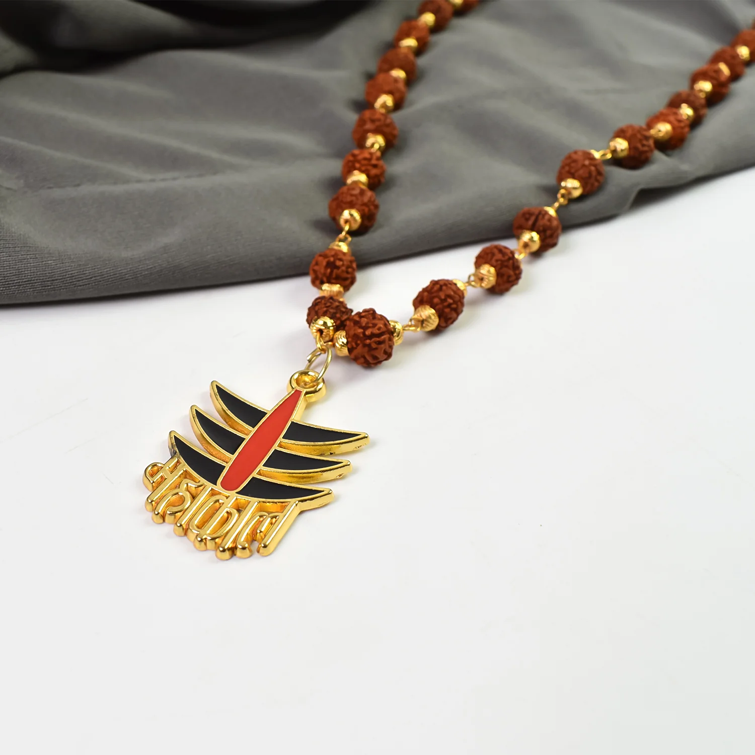 Rudraksha Mala with Pendant: Divine Protection and Spiritual Strength - Image 3