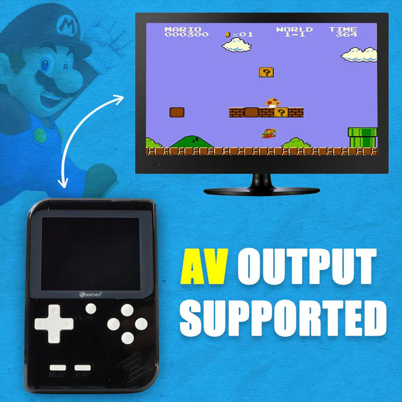 Sameo DreamBoy Retro Handheld Gaming Console with 500 Built in Classic Games - Image 4