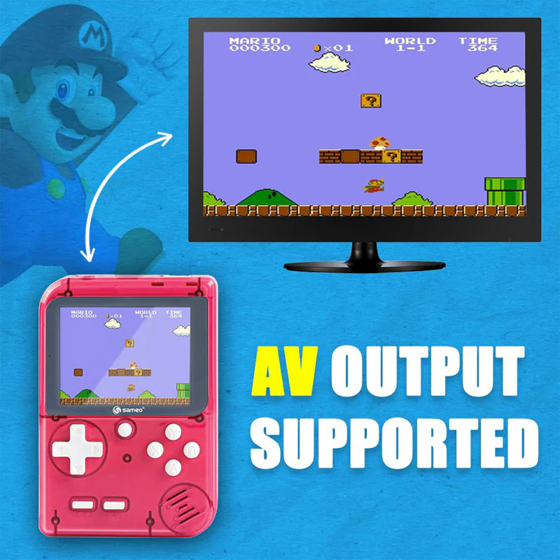 Sameo DreamBoy Retro Handheld Gaming Console with 500 Built-in Classic Games – Portable Mini Game Player with TV Output - Image 6