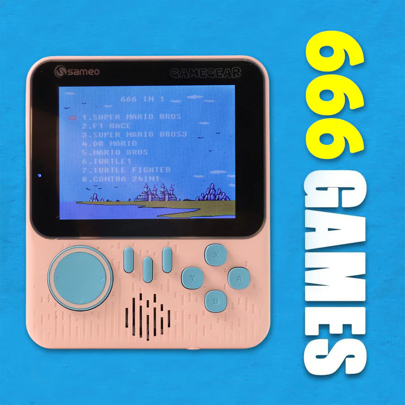 Sameo GameGear Retro Handheld Console with 666 Built-in Games Portable Device - Image 3