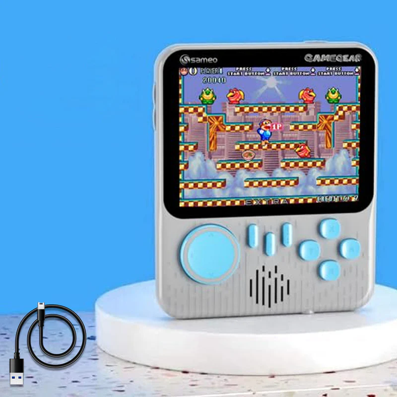 Sameo GameGear Retro Handheld Console with 666 Built-in Games with  USB Rechargeable Battery - Image 2