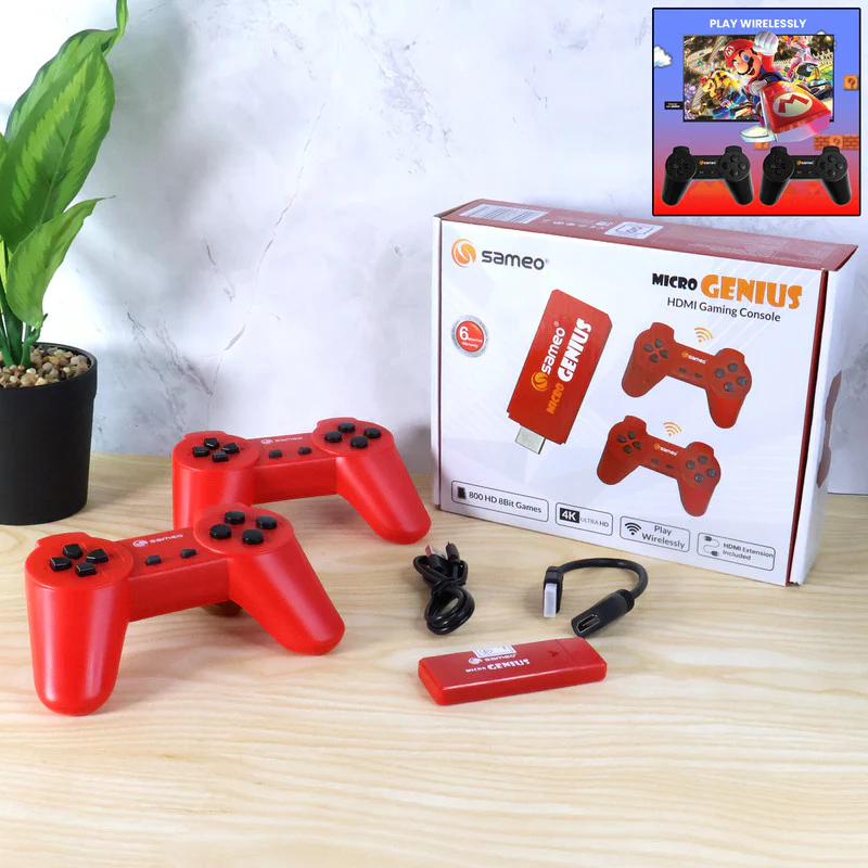 Sameo Micro Genius HDMI Gaming Console 800 Games