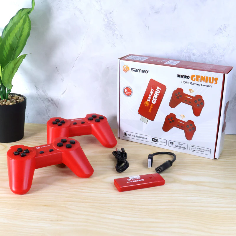 Sameo Micro Genius HDMI Gaming Console 800 Games - Image 2