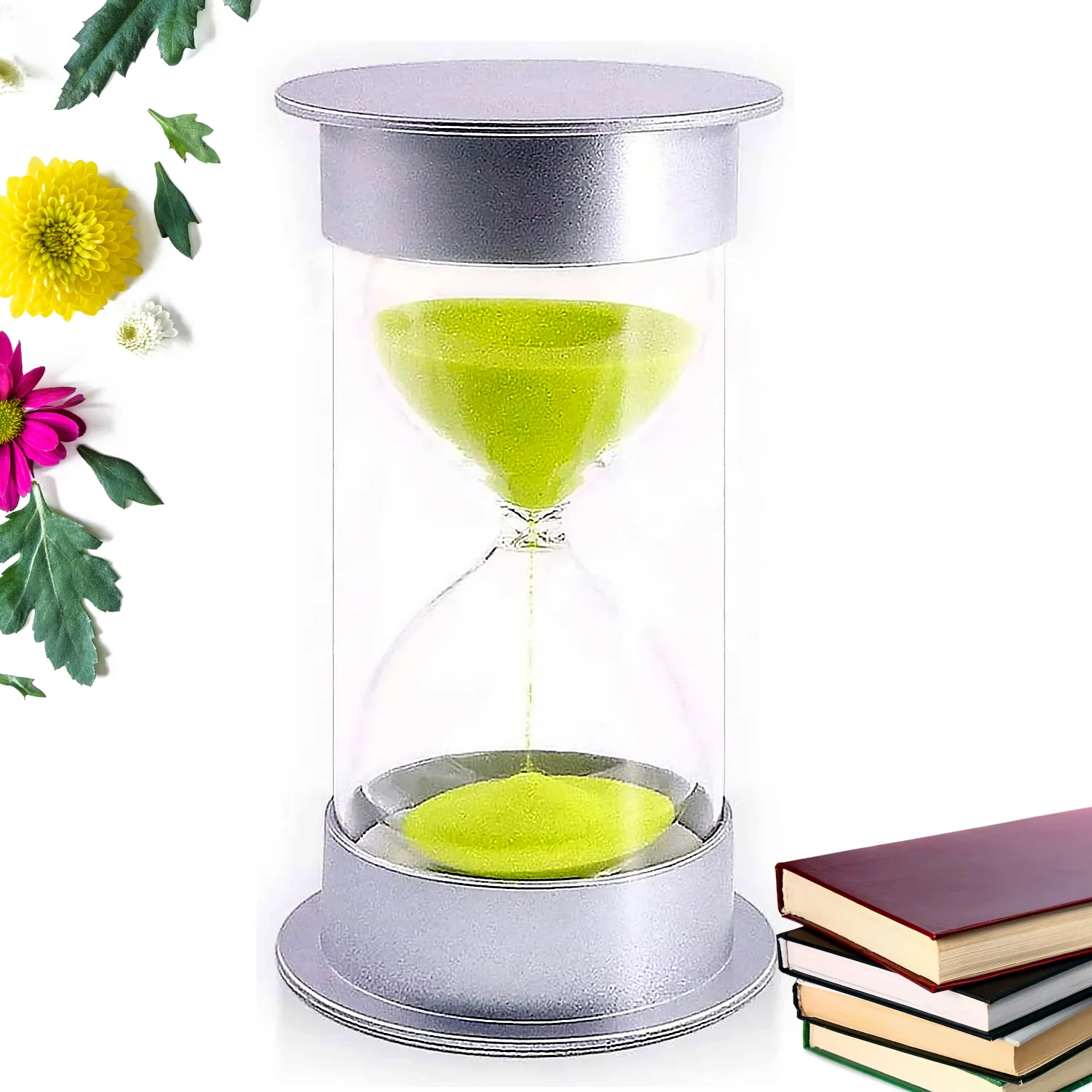 45-Minute Green Sand Timer – Hourglass Time Management Tool (Color: Green) - Image 3