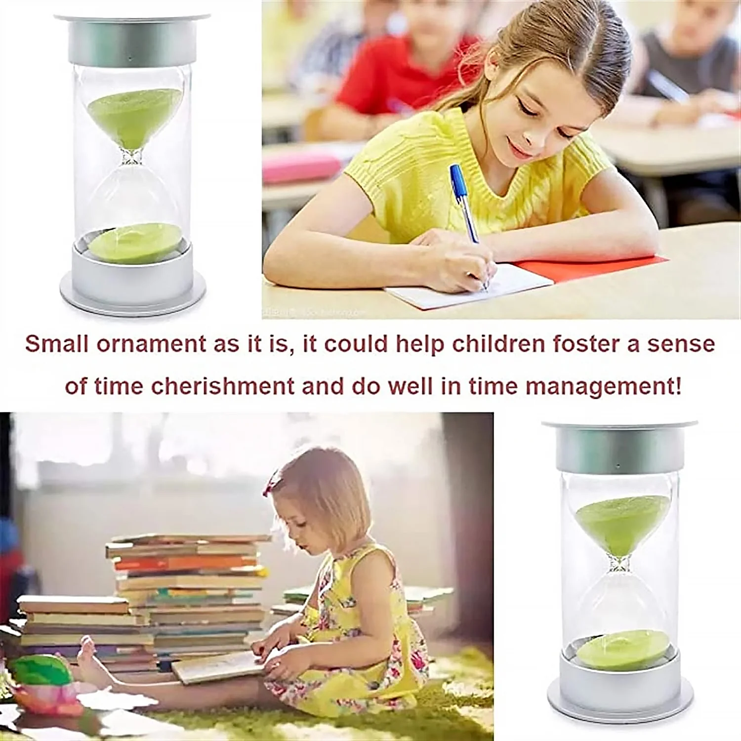 45-Minute Green Sand Timer – Hourglass Time Management Tool (Color: Green) - Image 5