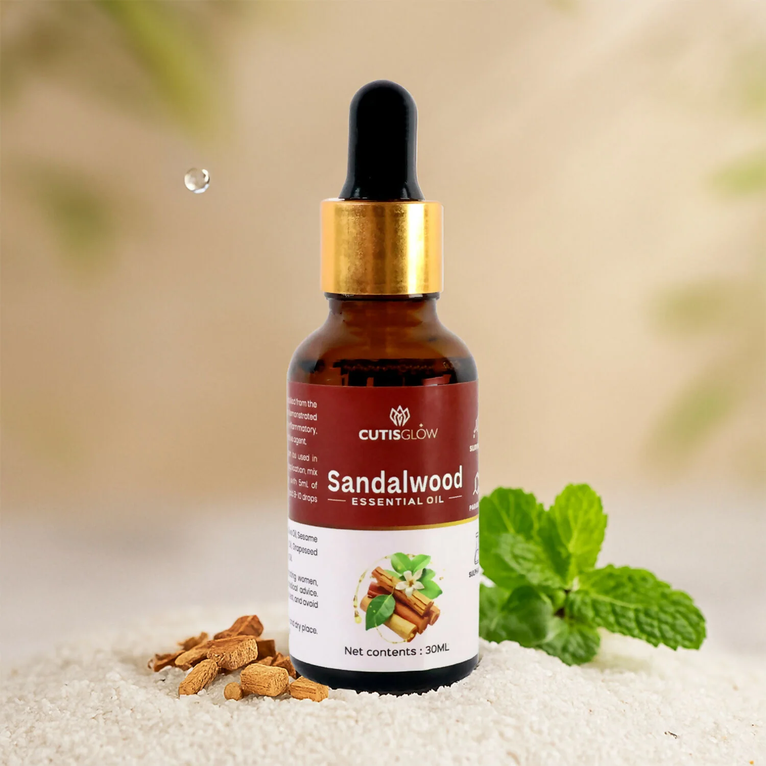 Eyelet Sandalwood Essential Oil – 100% Pure Natural Aromatherapy Oil (30ml) - Image 5