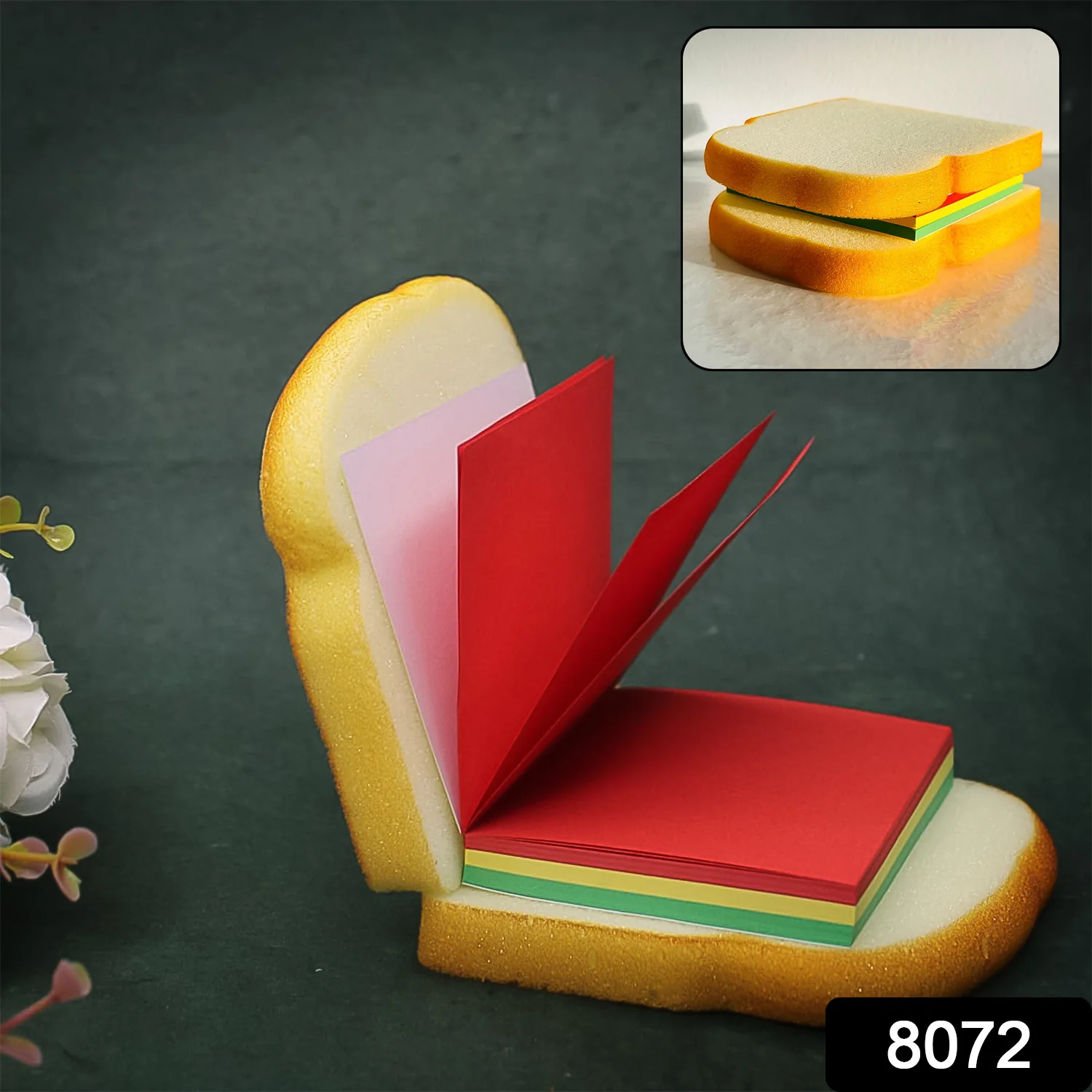 Sandwich Shaped Note / Sticky Notes / Memo Notes, Unique Mini Notes (Multicolor) - Image 2