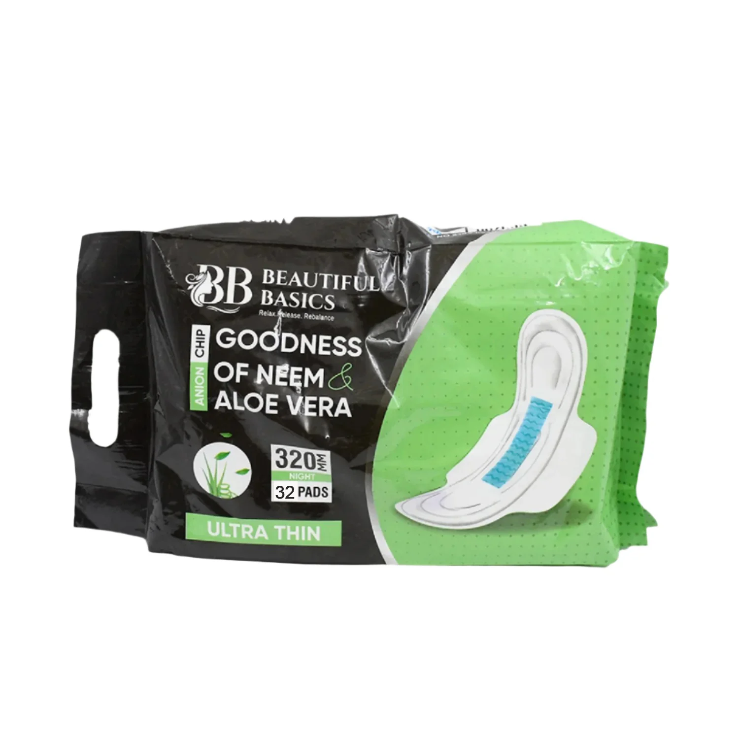 Ultra Thin Sanitary Pads with Neem & Aloe Vera (32 Pads) - Image 6