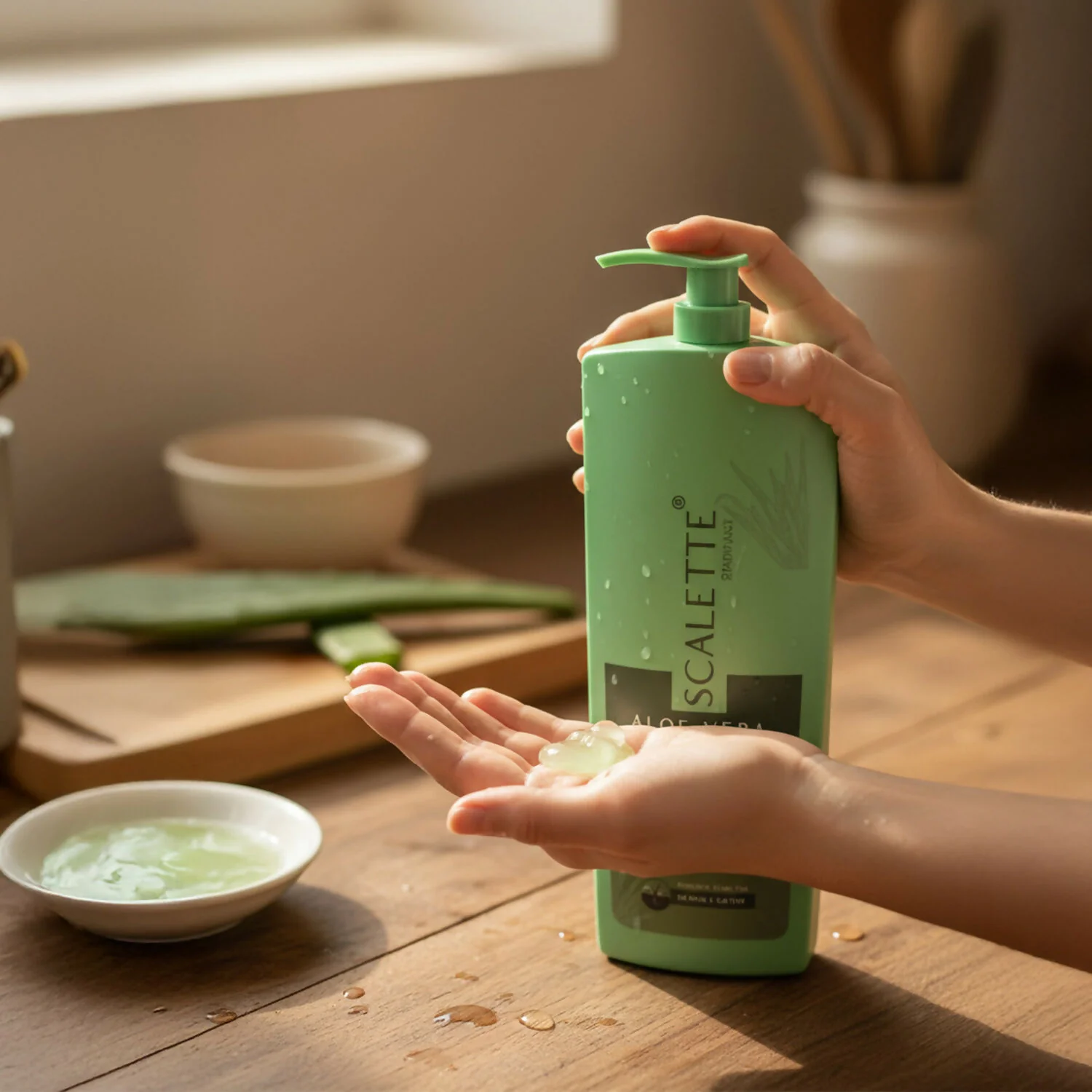 Scalette Aloe Vera Radiant Shampoo With Conditioner In 1, for Smooth, Shiny & Nourished Hair Care - Image 4