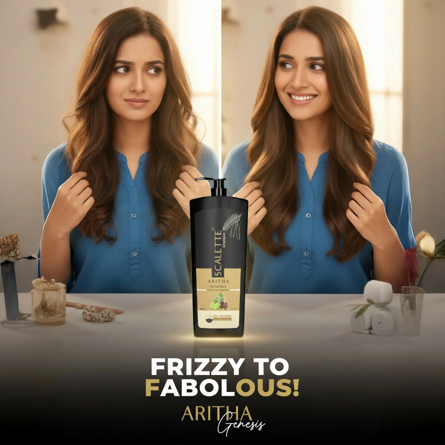 Scalette Aritha Genesis Shampoo With Conditioner In 1, for Natural Care, Shine & Healthy-Looking Hair - Image 7