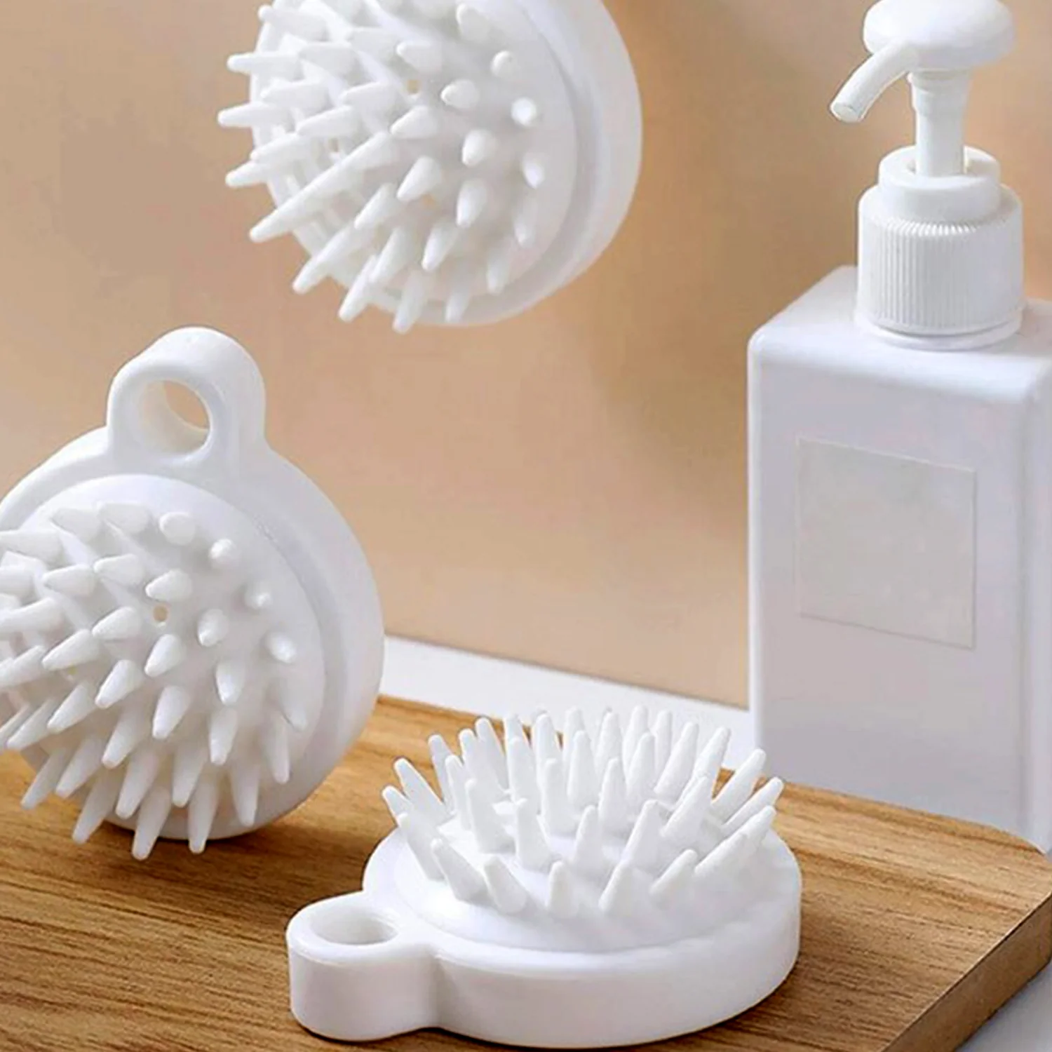 Comb Scalp Massage Brush, Hair brush, Hair Comb, Shower Brush, Bath Massage Brush, Small Portable Brush Washable Massage Comb Bath Shampoo Massages Effectively Remove Loose Short Hair, Hair accessories - Image 5