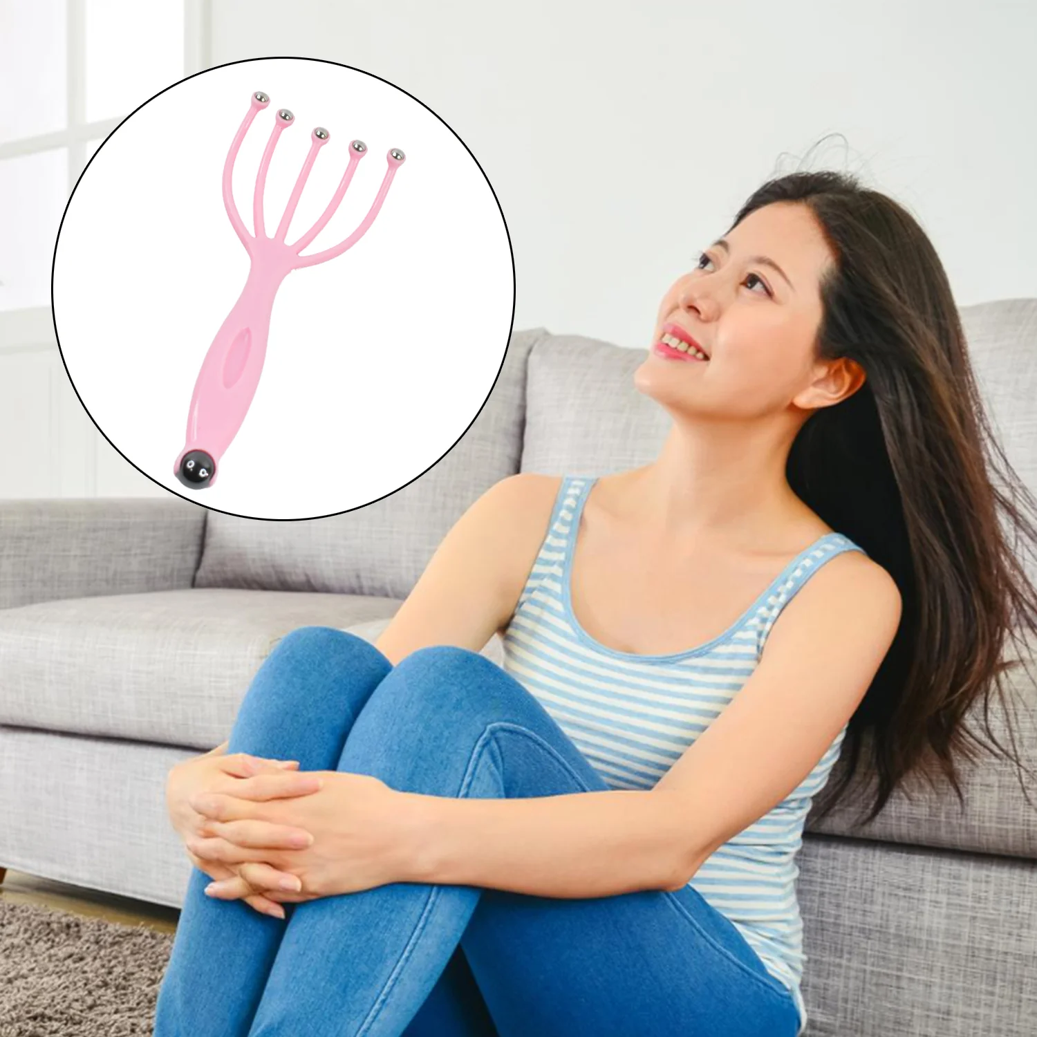 Scalp Massager Handheld Portable Head Massager (1 Pc) - Image 4