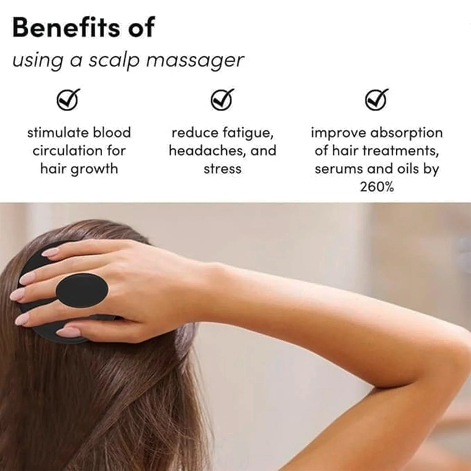 Scalp Massager Shampoo Brush (1 Pc) - Image 7