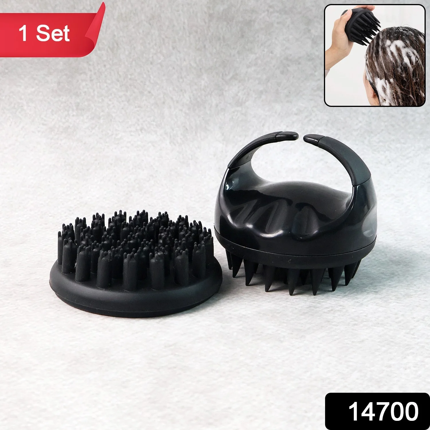 Scalp Massager Shampoo Brush Set - Image 2