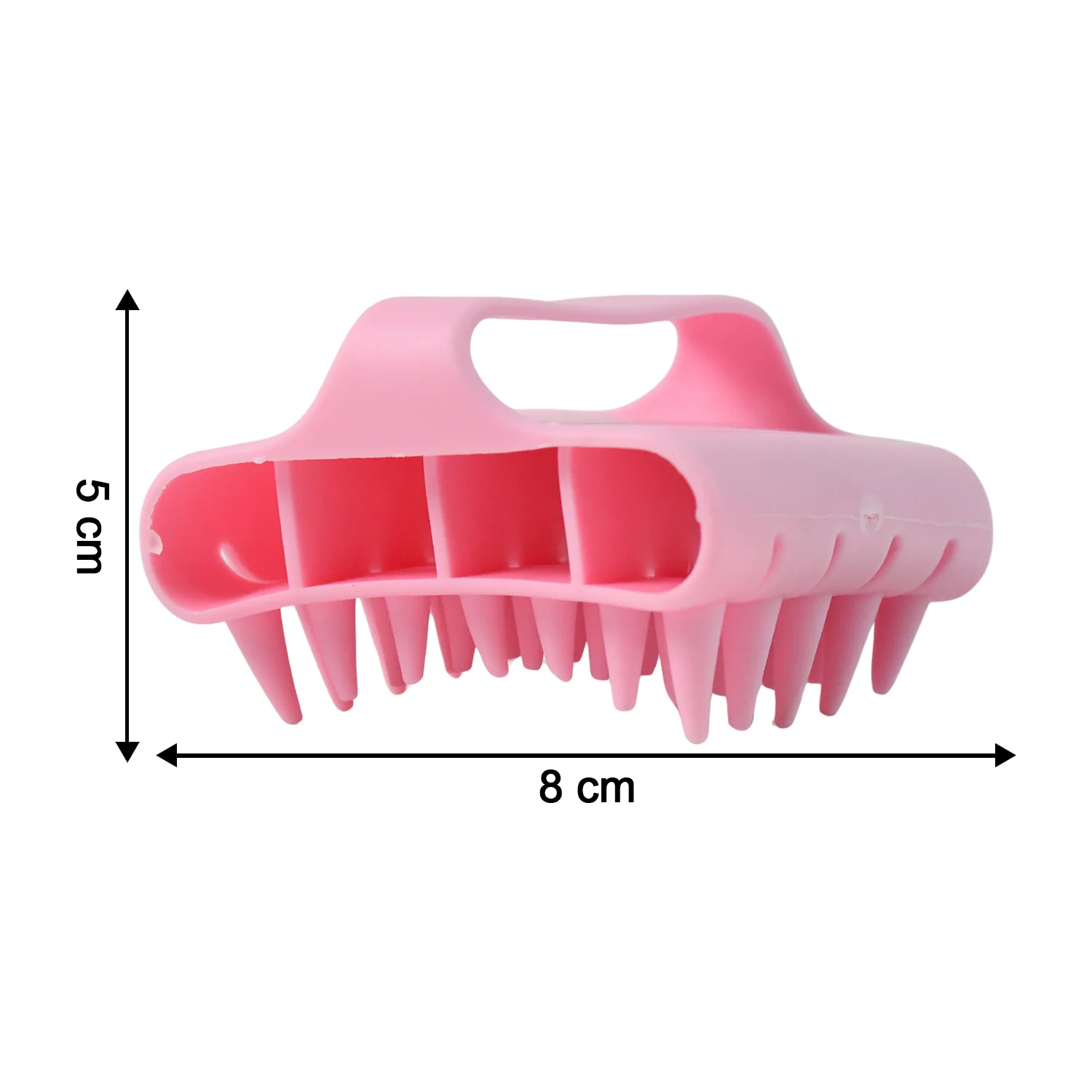 Scalp Massager Shampoo Brush Soft Silicone Hair Washing Comb with Handle - Image 3